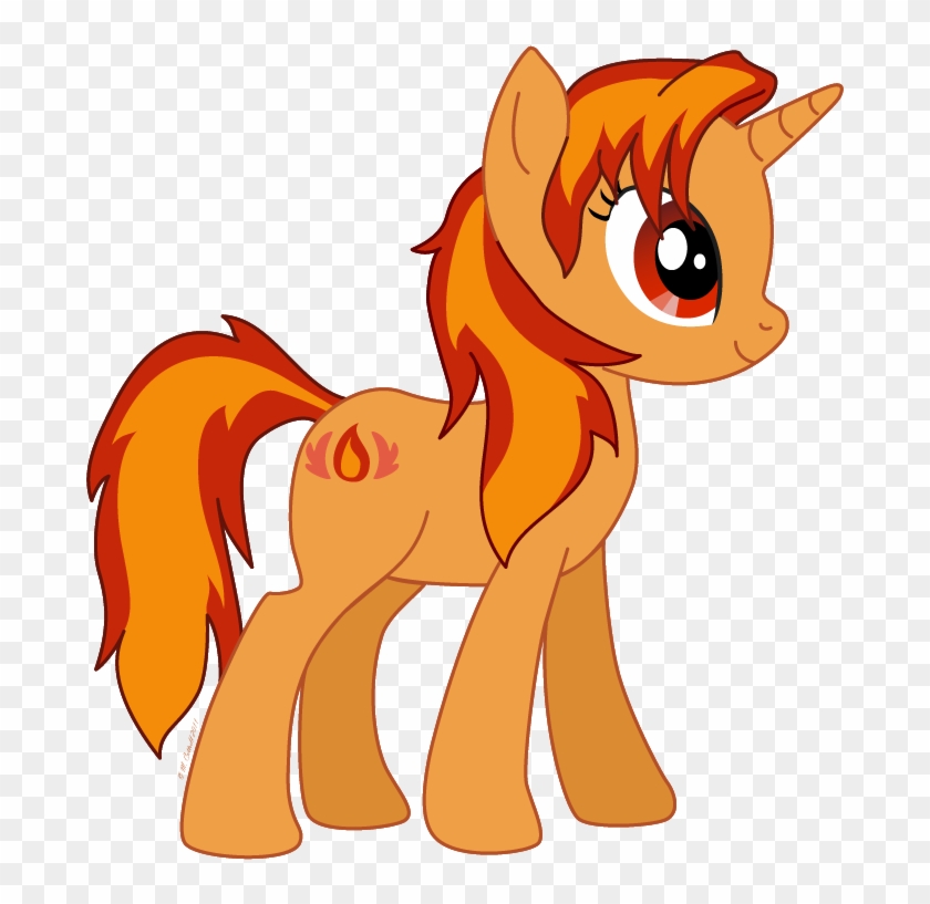 A Firey Pony By Eternityvampyr - Cartoon #1306744