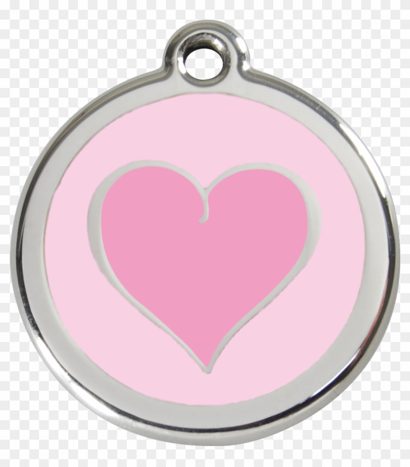 1hkpkm, 9330725003576, Image - Red Dingo Purple Heart Pet Id Dog Tags In Stainless #1306807