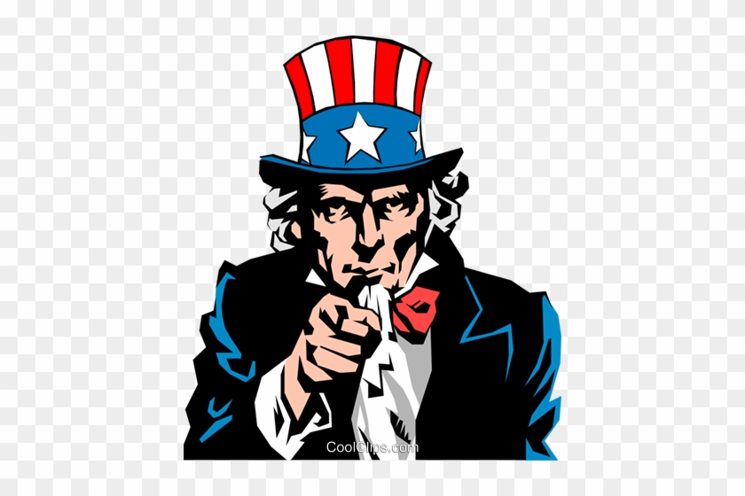 Uncle Sam Royalty Free Vector Clip Art Illustration - Uncle Sam Clip Art #1306835