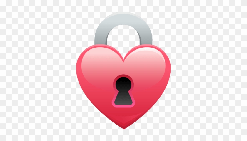 Heart Shape Clipart - Heart Shaped Lock Clip Art #1306927