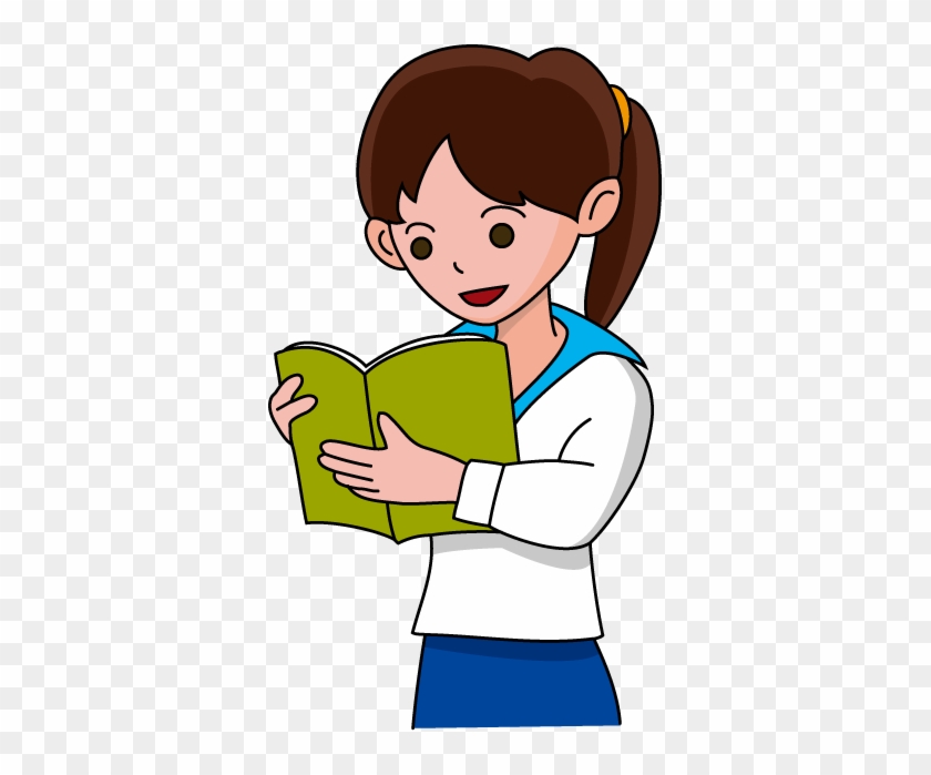Girl-reading - Cartoon #1307012