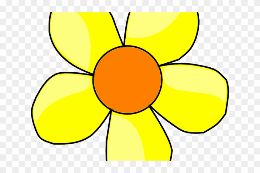 Yellow Flower Clipart Cartoon - Clip Art #1307526
