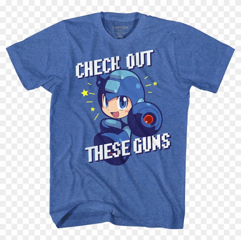 Check Out These Guns Mega Man T-shirt - Eagles Greatest Hits Album Cover Band Logo Licensed #1308100