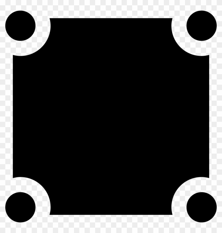 Square Shape With Dots On Corners Comments - Square #1308235