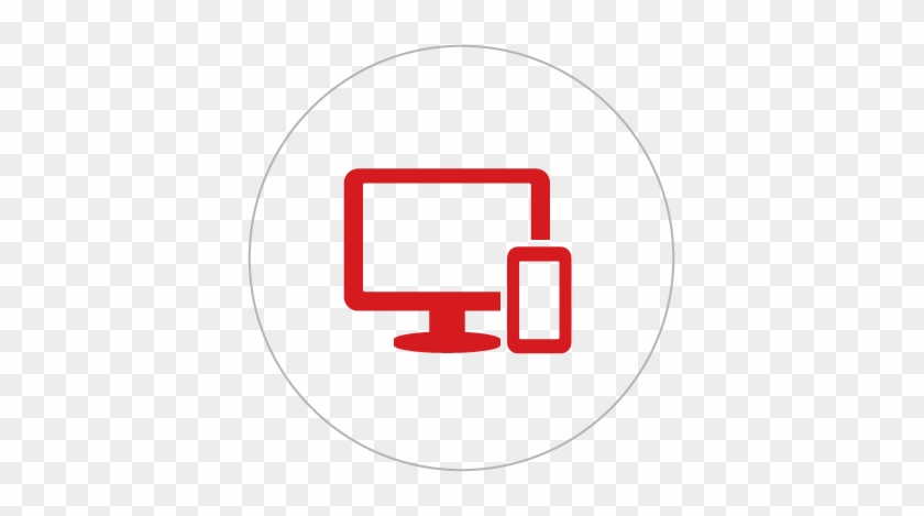 Icon Of A Computer Monitor And A Cellphone - Icon #1308415