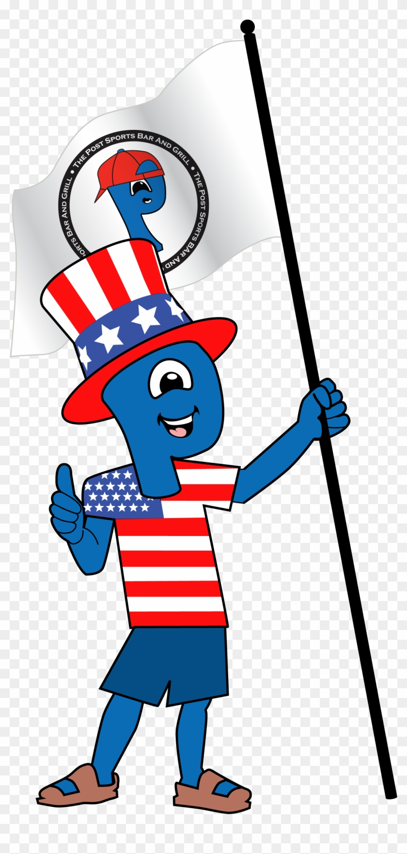 Patriotic Johnny Post Flag - Patriotic Johnny Post Flag #1309081