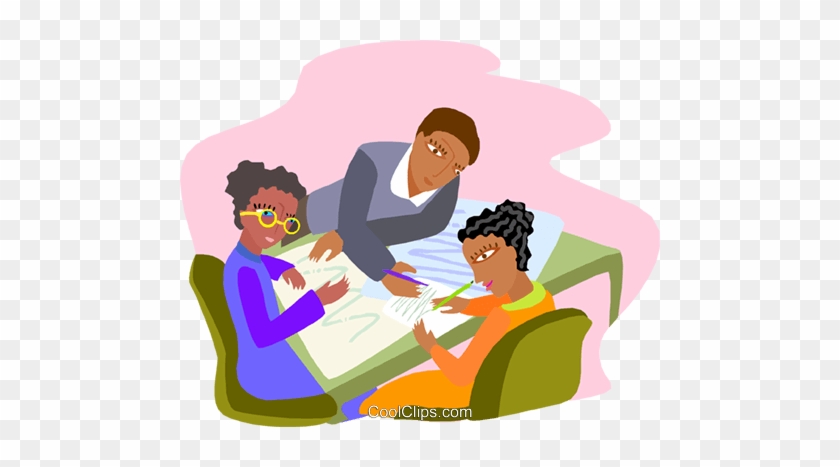 Business Meeting Royalty Free Vector Clip Art Illustration - School Stakeholders Clip Art #1309301