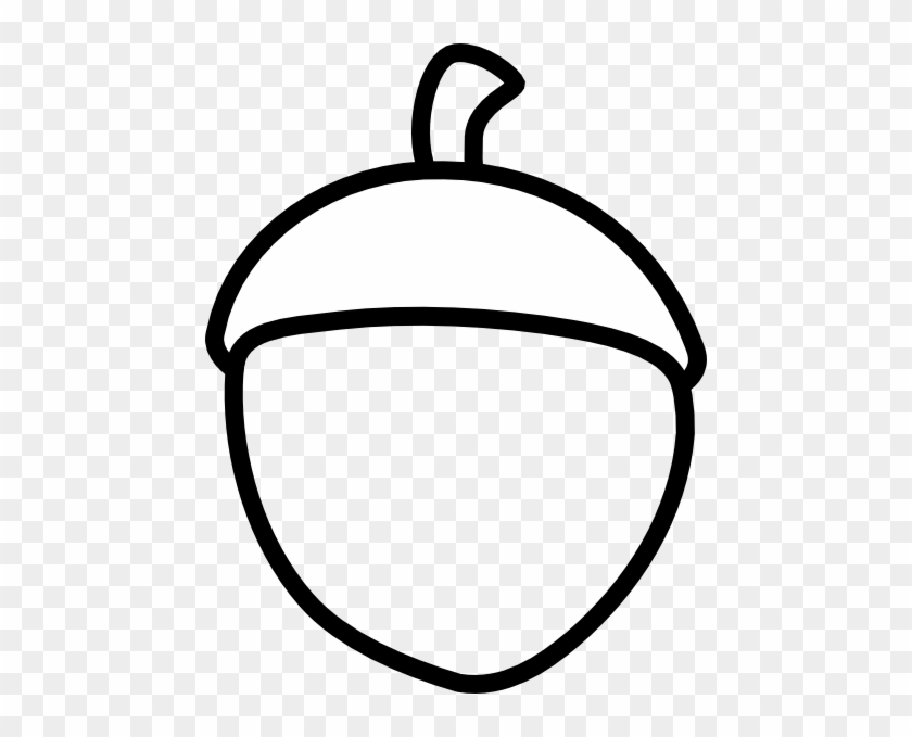 Acorn Clip Art Black And White Free Clipart Images - Acorn Clipart Black And White #27302
