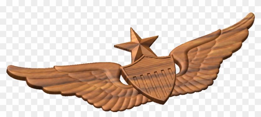 Cnc Military Emblems Us Army Qualification Badge Models - United States Aviator Badge #27397