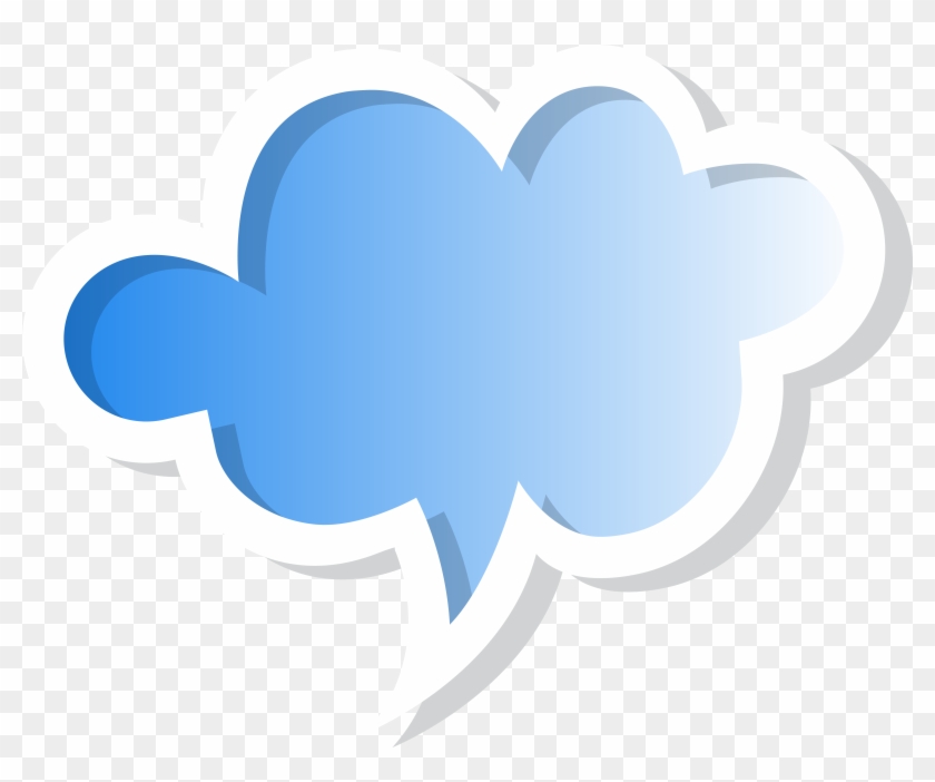 Blue Clipart Speech Bubble Pencil And In Color - Speech Balloon #27551