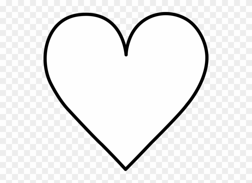 Black And White Heart Clipart - Heart Black And White Outline #27744