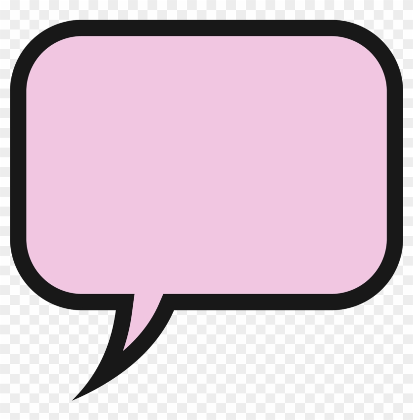 Speech Bubble Doing Bubble Clipart - Speech Bubble Clipart Pink #27871