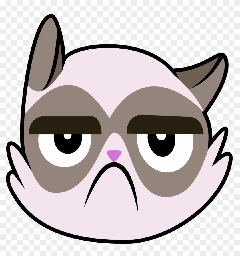 Free Clipart Grumpy Cat Vector Pencil And In Color - Grumpy Cat Cutie Mark #28481