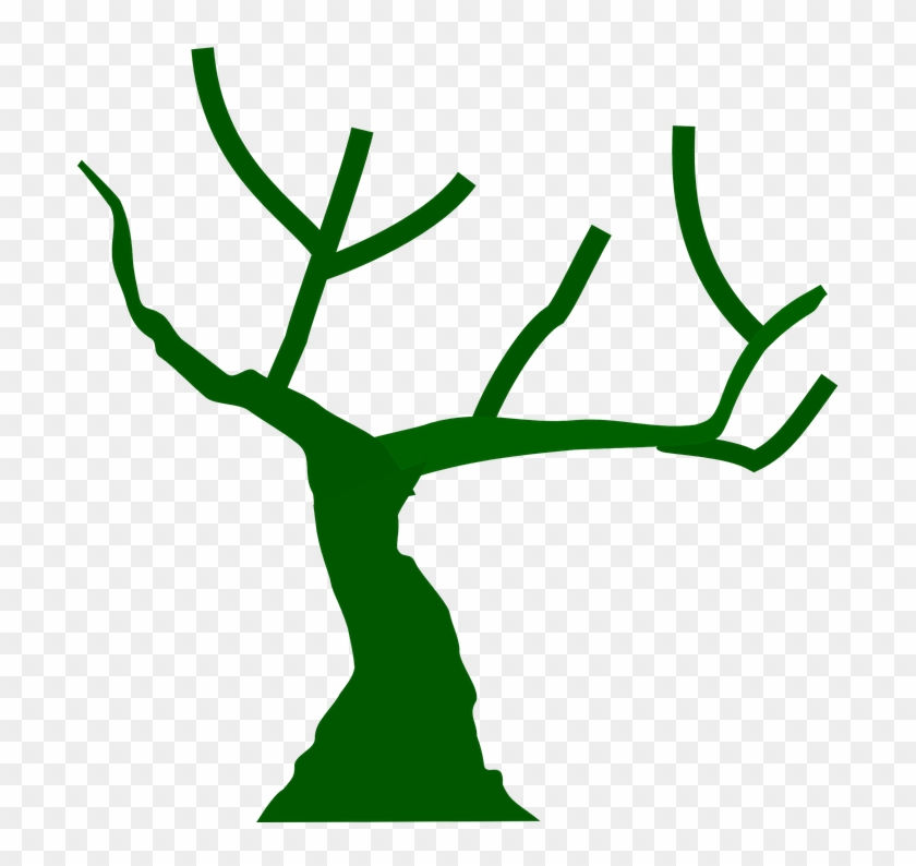 Tree Branches Bare Winter Abstract Green Nature - Tree With Branches Icon #28862