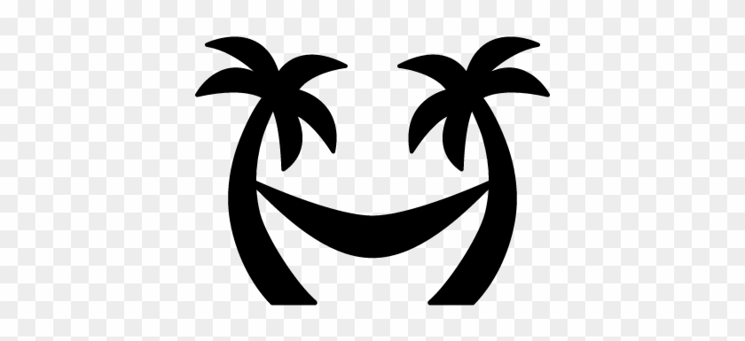Palm Trees Hammock Vector - Hammock Icon #29097