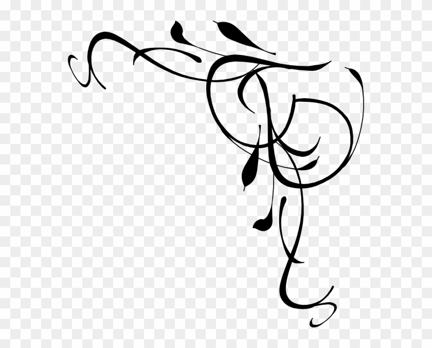 Corner Swirl Clip Art At Clker Com Vector Clip Art - Corner Swirl Design Png #29119