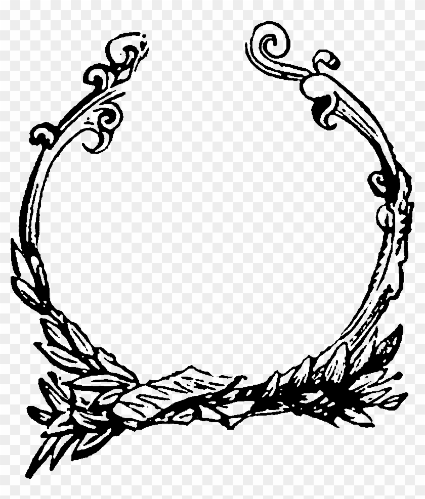Digital Decorative Circle Frame Image Downloads - Christmas Trees To Draw #29983