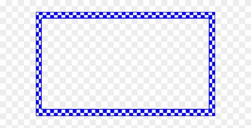 Blue Checkered Border Clip Art At Clker - Cars 3 Background Png #30659
