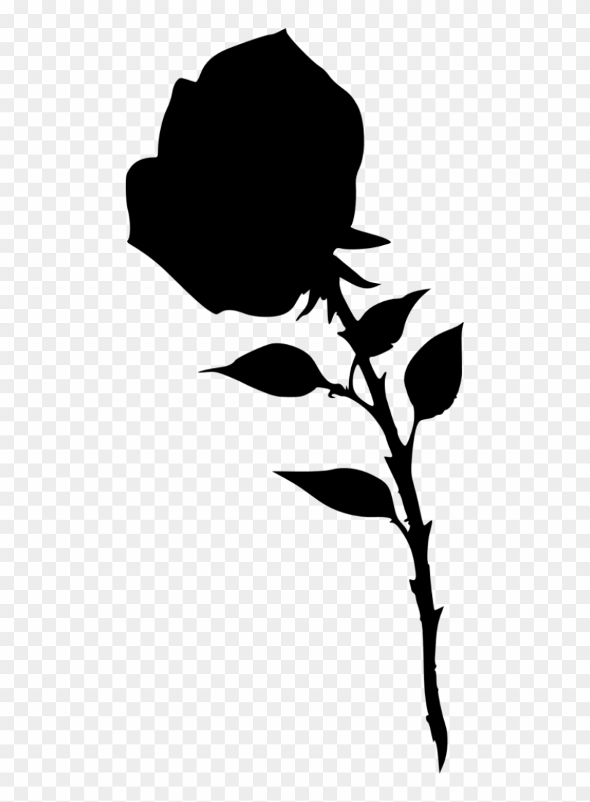 Free Png Rose Silhouette Png Images Transparent - Portable Network Graphics #30970