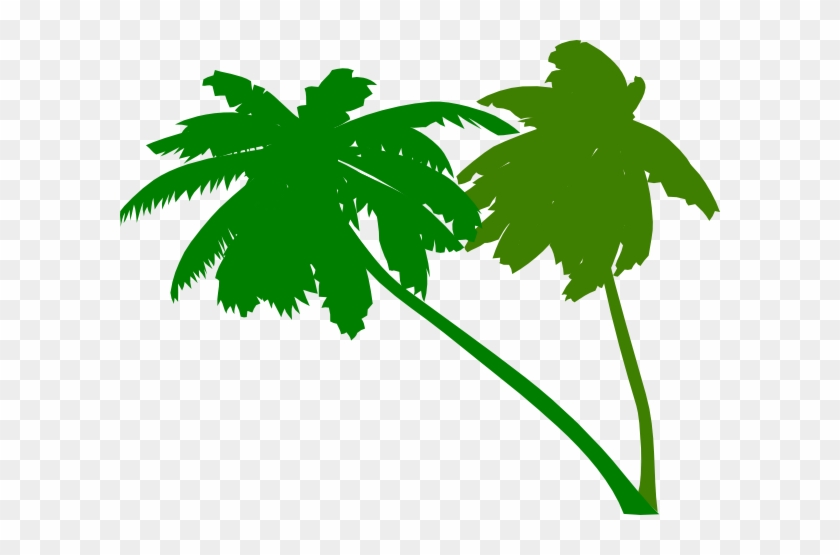 Vector Palm Trees Clip Art At Clker - Green Palm Tree Vector #31221