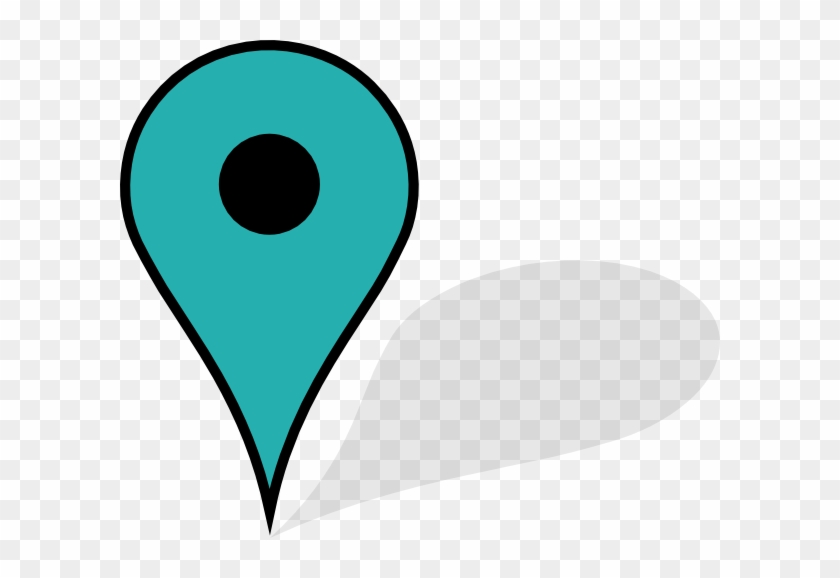 Blue Pin Clip Art At Clker - Dropped Pin #31230
