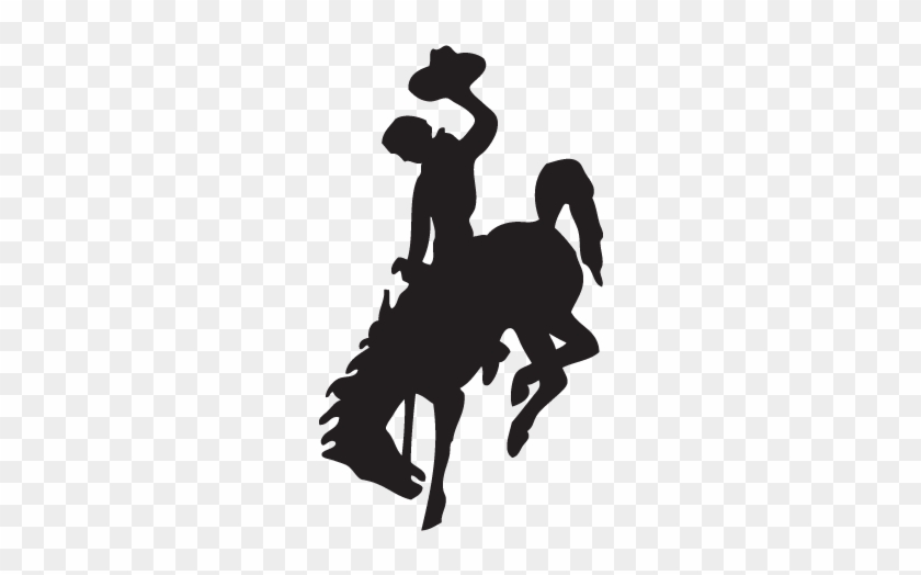 Bucking Horse Clip Art - Wyoming Cowboy Logo Vector #31422