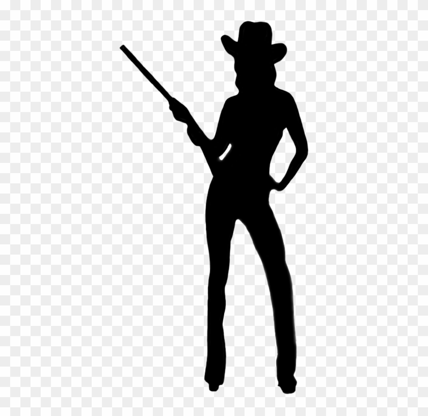Silhouettes Of People - Cowgirl Silhouette Png #31427