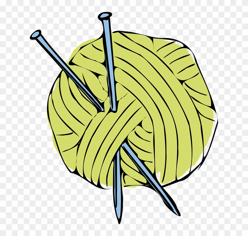 Knitting, Woollen, Wool, Needle, Winter, Woolen - Yarn Ball And Needles #31706