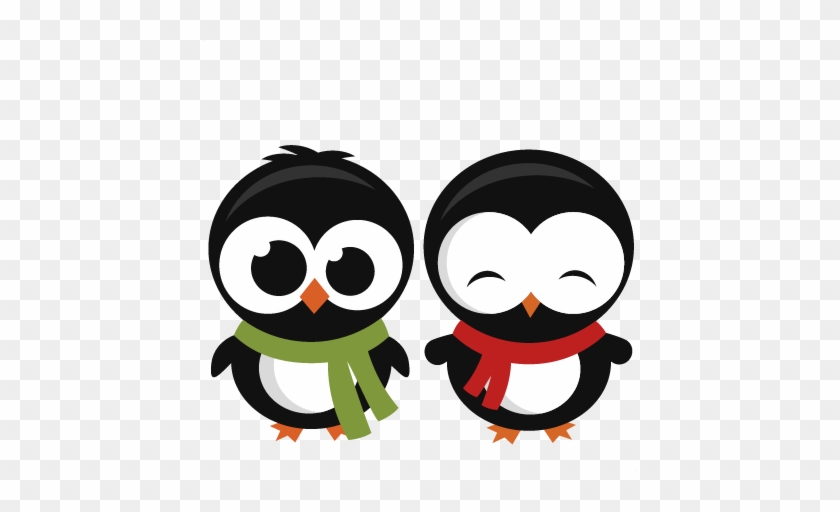 Penguin Set Svg Cutting Files For Scrapbooking Winter - Scalable Vector Graphics #31770