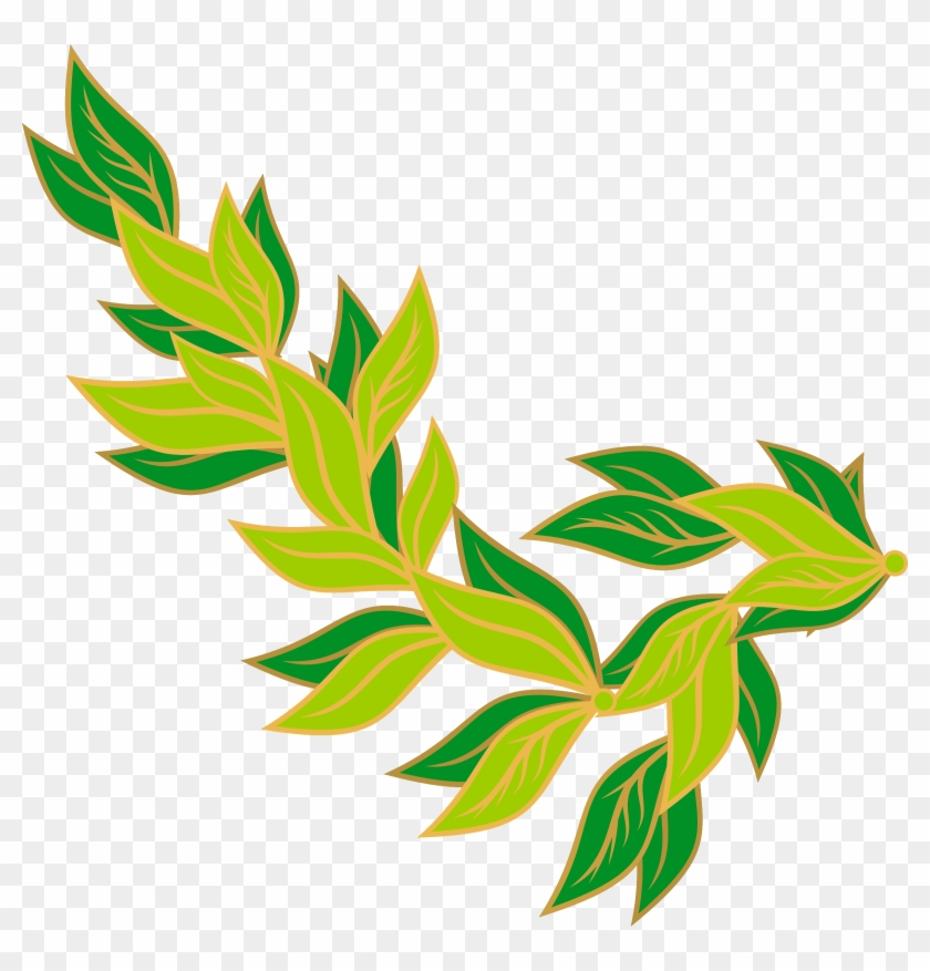 Stem Clipart Leaf - Green Leaves Border Clip Art #31831