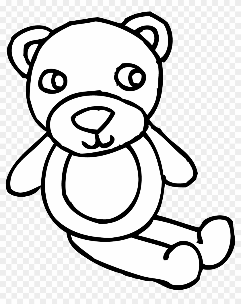 Black Bear Clip Art - Toy Black And White Clipart #32743