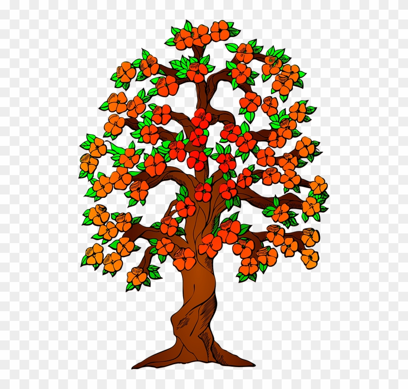 Autumn Fall Tree Leaves Colorful Fall Colors - 3 Generation Family Tree #33501