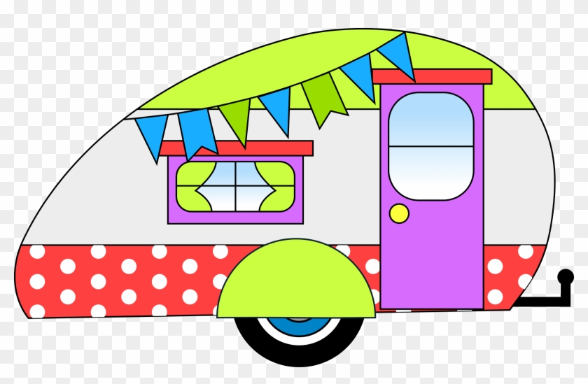 Big Image - Vintage Camper Clipart Free #34458