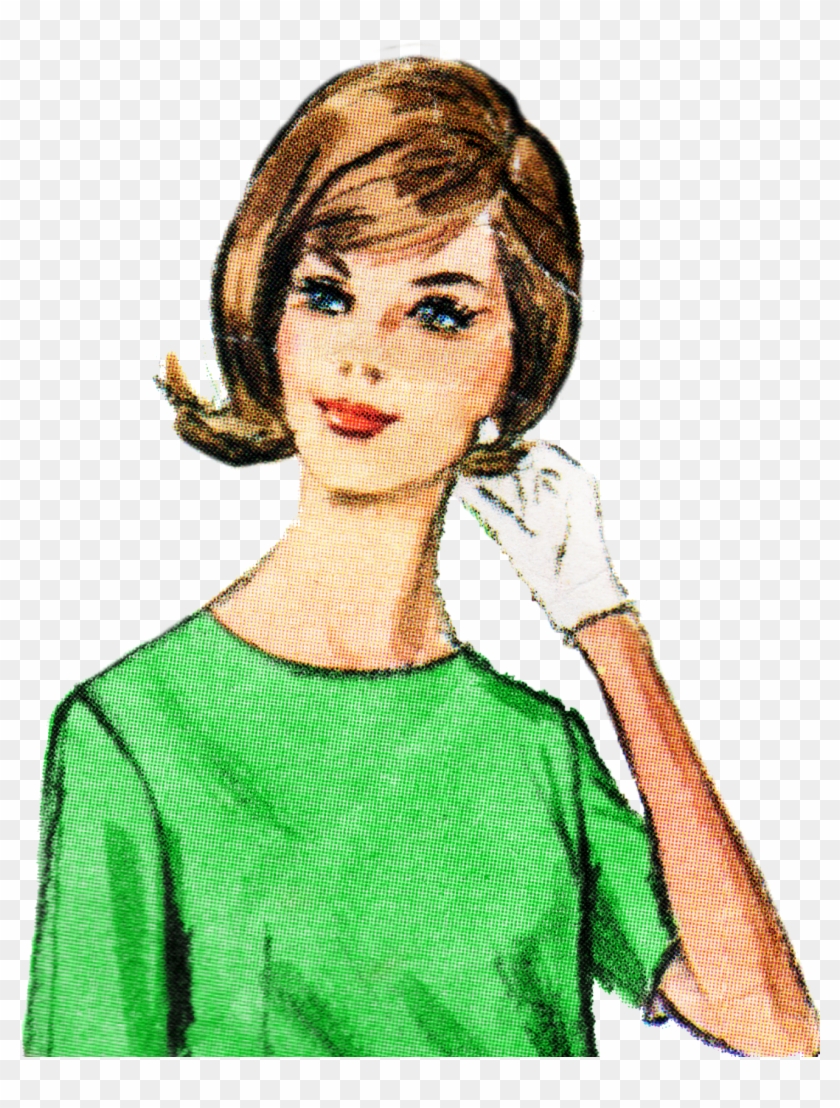Free Retro Lady Clip Art - Kitchen #34474