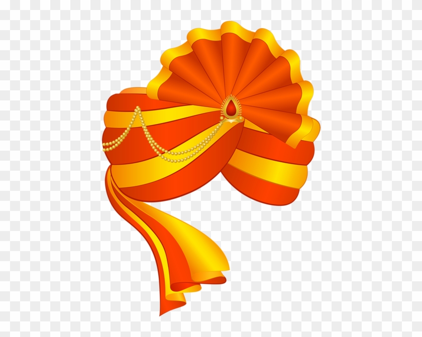 Indian Turban Png Transparent Clip Art Image - Bhagwa Png #34501