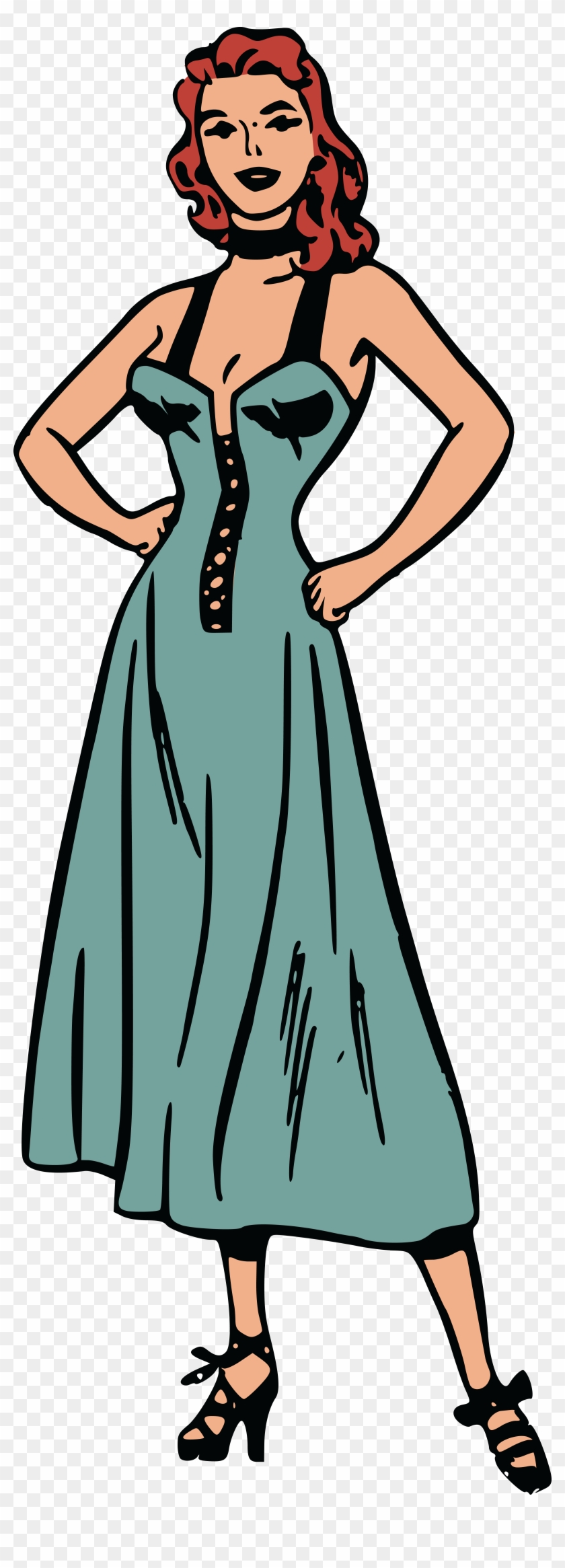 Free Clipart Of A Retro Woman - Personas Comics #34746