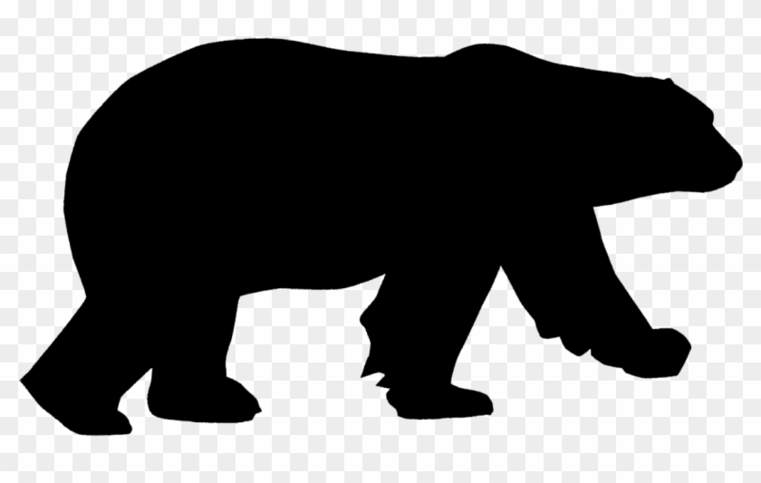 Clip Art - Polar Bear Silhouette Png #34763