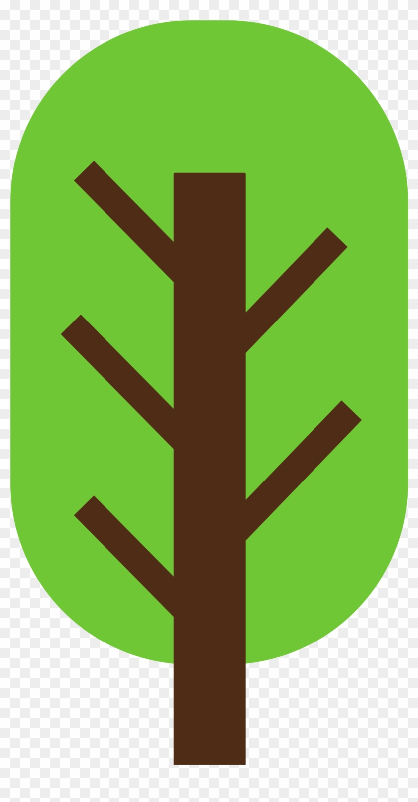 Tree 2 Color Squarish And Geometric - 2 Color #35314