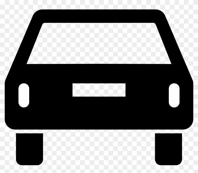 Free Car Pictogram Rear - Car Back Icon Png #204986