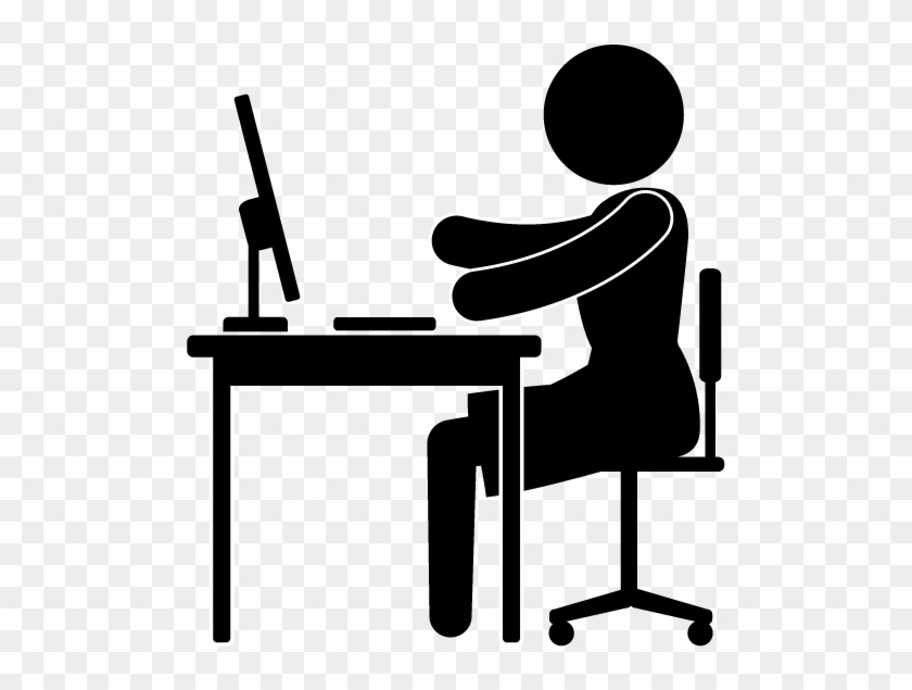 School And Study - Desk Silhouette #205409