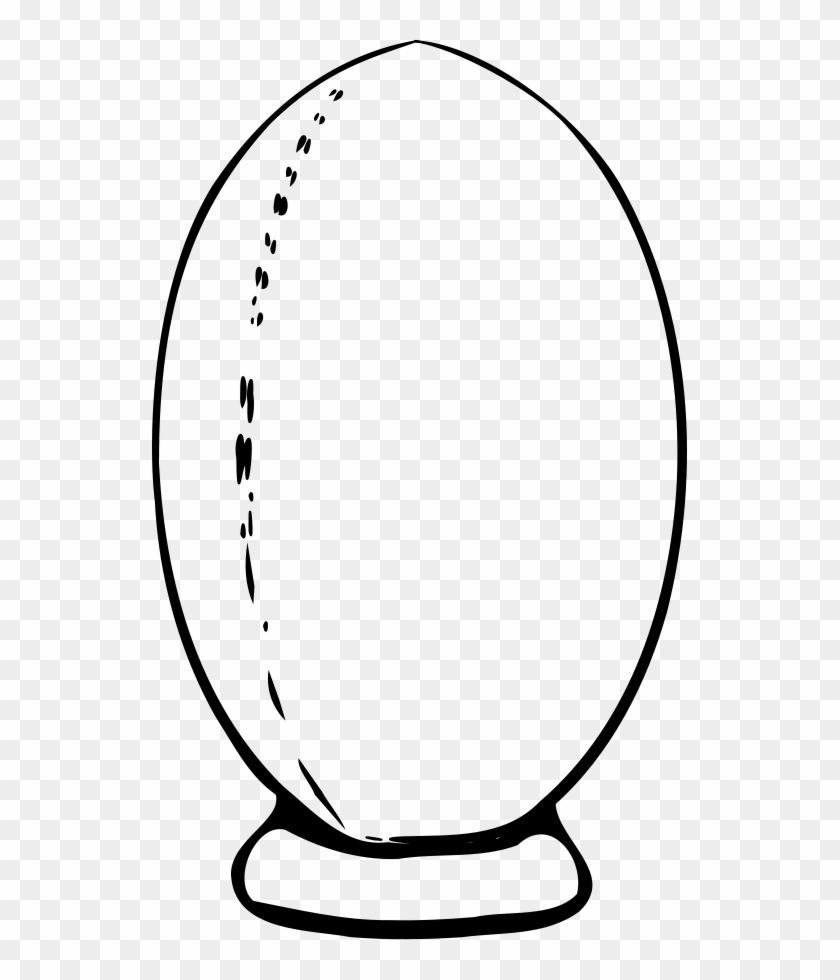 Rugby Ball Svg Vector File, Vector Clip Art Svg File - Rugby Ball Clipart #205655