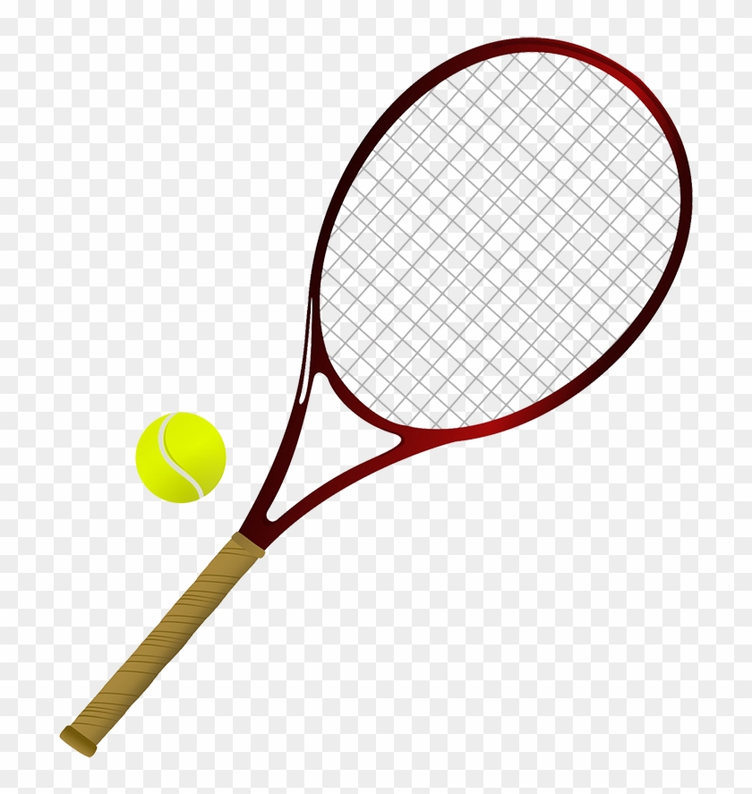 Tennis Items Png - Raquette De Tennis Et Balle #205656