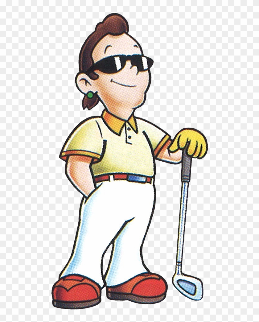 Golf Cartoons Cliparts - マリオゴルフgbパーフェクトプログラム [書籍] #205798