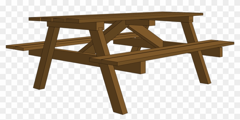 Picnic Table Clipart - Picnic Table #206597