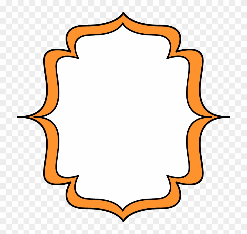 Bracket Clip Art Orange Double Bracket Frame Free Clip - Orange Frame Clip Art #206726