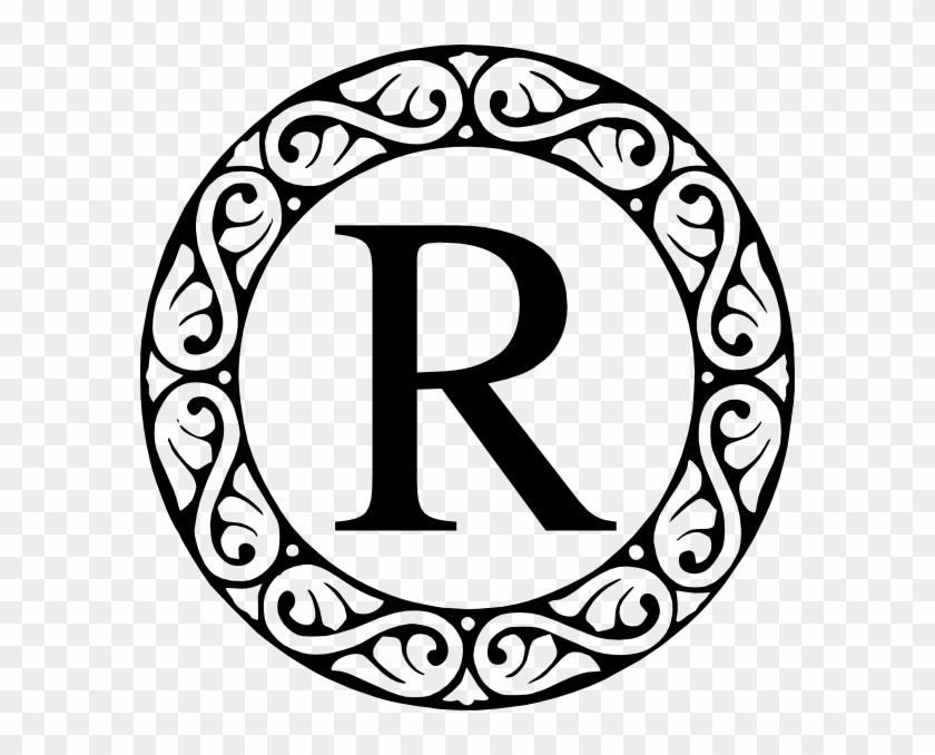 R Monogram Clip Art - Fancy Letter T #206749