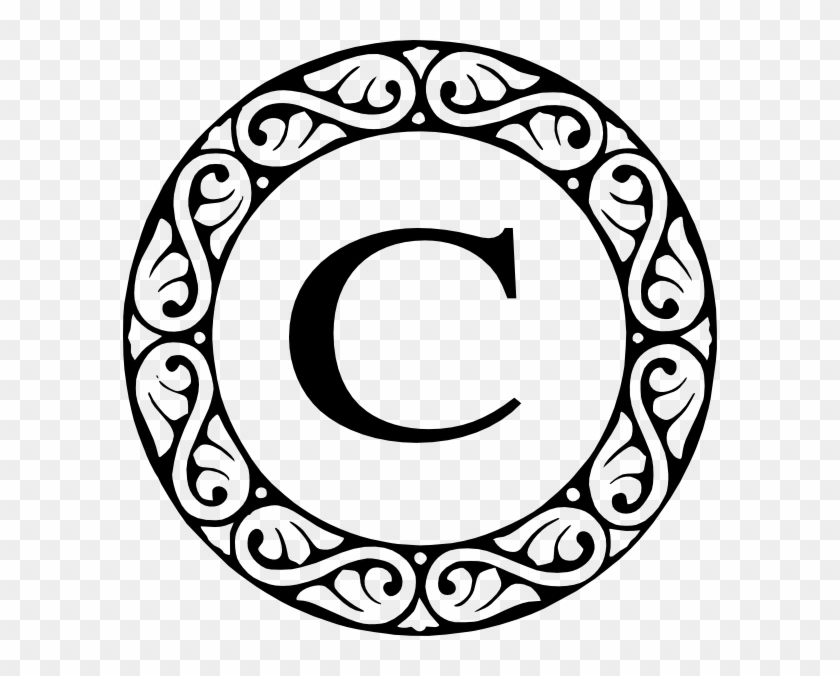 Letter C Monogram Clip Art At Clker Com Vector Clip - G Monogram Clip Art #207344