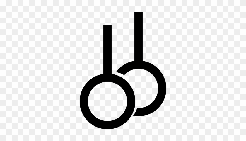 Gymnastic Rings Vector - Gymnastics Rings Icon #207407