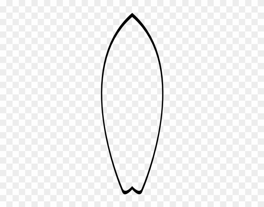 White Surfboard Clip Art - Line Art #207572