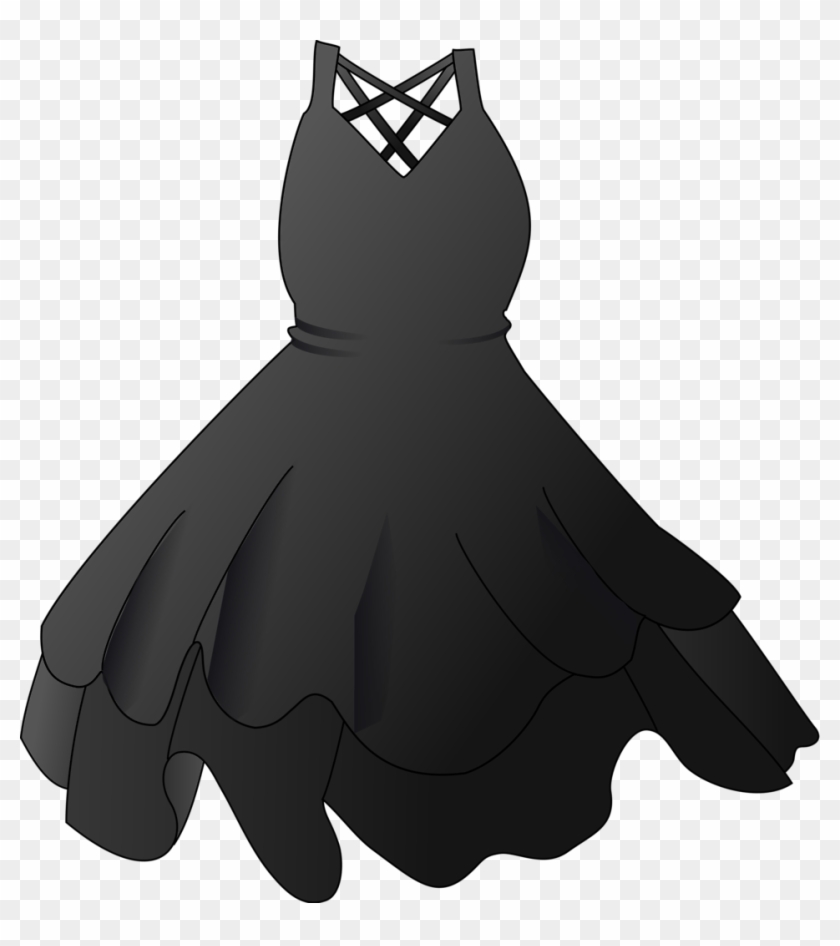 Cloth Clipart No Background - Black Dress Clip Art #1310392